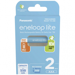 Panasonic Rechargeable Batteries ENELOOP Lite BK-4LCCE/2BE AAA, 550 mAh, 2 pc(s)