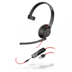 Poly BLACKWIRE 5210,C5210,USB-A,WW Poly | USB-A Headset | Built-in microphone | Yes | Black | USB Type-A | Wired | Blackwire  5210,C5210 USB-A