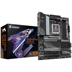 Gigabyte | X670 AORUS ELITE AX 1.0A M/B | Processor family AMD | Processor socket AM5 | DDR5 DIMM | Memory slots 4 | Supported hard disk drive interfaces 	SATA, M.2 | Number of SATA connectors 4 | Chipset AMD X670 | ATX