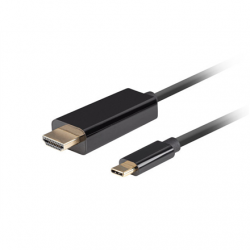 Lanberg USB-C to HDMI Cable, 1 m 4K/60Hz, Black Lanberg USB-C to HDMI Cable CA-CMHD-10CU-0010-BK 1 m Black