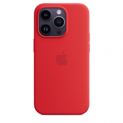 Apple | 14 Pro Silicone Case with MagSafe | Case with MagSafe | Apple | iPhone 14 Pro | Silicone | Red