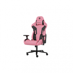 Genesis mm | Backrest upholstery material: Eco leather, Seat upholstery material: Eco leather, Base material: Metal, Castors material: Nylon with CareGlide coating | Black/Pink
