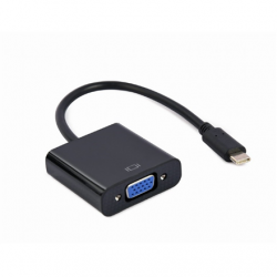 Cablexpert VGA | USB Type-C to VGA adapter cable | A-CM-VGAF-01 | 0.15 m | Black | USB Type-C