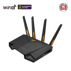 Asus | Wireless Wifi 6 AX4200 Dual Band Gigabit Router, UK | TUF-AX4200 | 802.11ax | 3603+574 Mbit/s | 10/100/1000 Mbit/s | Ethernet LAN (RJ-45) ports 4 | Mesh Support Yes | MU-MiMO Yes | 3G/4G data sharing | Antenna type External | 1 x USB 3.2 Gen 1 | 36