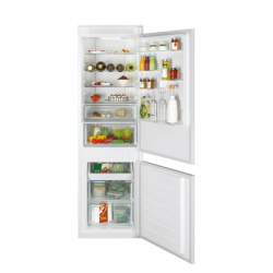 Candy | CBT5518EW | Refrigerator | Energy efficiency class E | Built-in | Combi | Height 177.2 cm | No Frost system | Fridge net capacity 186 L | Freezer net capacity 62 L | Display | 37 dB | White