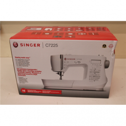 SALE OUT.  Singer | C7225 | Sewing Machine | Number of stitches 200 | Number of buttonholes 8 | White | DAMAGED PACKAGING, SCRATCHED PEDAL