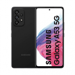Galaxy | A53 5G (A536) | Black | 6.5 " | AMOLED | 1080 x 2400 pixels | Exynos 1280 (5 nm) | Internal RAM 4 GB | 128 GB | MicroSDXC | Dual SIM | Nano-SIM | 3G | 4G | 5G | Main camera 64+12+5+5 MP | Secondary camera 32 MP | Android | 12 | 5000 mAh
