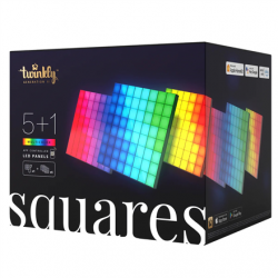 Twinkly Squares Smart LED Panels Starter Kit (6 panels) Twinkly | Squares Smart LED Panels Starter Kit (6 panels) | RGB – 16M+ colors