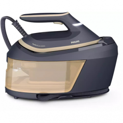 Philips | Steam Generator Iron | PSG6066/20 PerfectCare 6000 Series | 2400 W | 1.8 L | 8 bar | Auto power off | Vertical steam function | Calc-clean function | Black/Gold