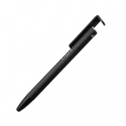 Fixed Pen With Stylus and Stand 3 in 1  Pencil Stylus for capacitive displays; Stand for phones and tablets Black