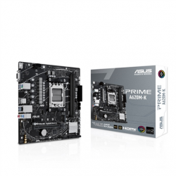 Asus PRIME A620M-K Processor family AMD Processor socket AM5 DDR5 DIMM Memory slots 2 Supported hard disk drive interfaces 	SATA, M.2 Number of SATA connectors 4 Chipset AMD A620  micro-ATX
