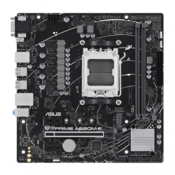 Asus PRIME A620M-E Processor family AMD Processor socket AM5 DDR5 DIMM Memory slots 2 Supported hard disk drive interfaces SATA, M.2 Number of SATA connectors 4 Chipset AMD A620 Micro-ATX
