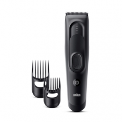 Braun Hair Clipper Series 5 HC5330 Cordless or corded Number of length steps 17 Matte Black