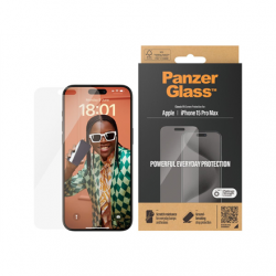 PanzerGlass Screen protector Apple Phone 15 Pro Max Glass Transparent