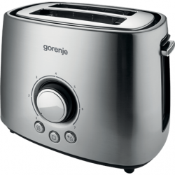 Gorenje Toaster T1000E Power 1000 W Number of slots 2 Housing material  Metal Stainless Steel