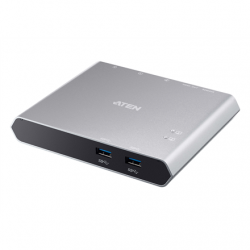 Aten US3310-AT 2-Port USB-C Dock Switch with Power Pass-through