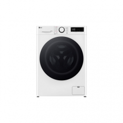 LG Washing machine with dryer F4DR510S0W  Energy efficiency class A Front loading Washing capacity 10 kg 1400 RPM Depth 56.5 cm Width 60 cm Display Rotary knob + LED Drying system Drying capacity 6 kg Steam function Direct drive White