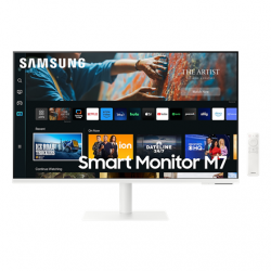 Samsung 4K Smart monitor M70C with integrated apps LS27CM703UUXDU 27 " VA 3840 x 2160 pixels 16:9 4 ms 300 cd/m² White HDMI ports quantity 1 60 Hz