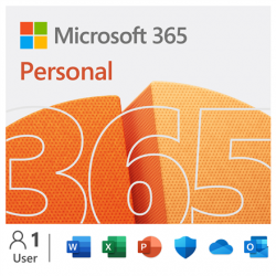 Microsoft 365 Personal QQ2-01897 FPP License term 1 year(s) English EuroZone Medialess