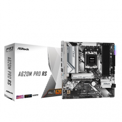 ASRock A620M PRO RS Processor family AMD Processor socket AM5 DDR5 DIMM Supported hard disk drive interfaces SATA, M.2 Number of SATA connectors 4