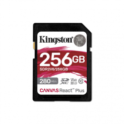 Kingston Canvas React Plus | 256 GB | SD | Flash memory class 10