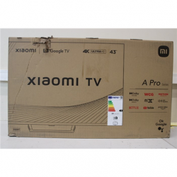 Black | 43" (108 cm) | Warranty 24 month(s) | Smart TV | Google TV | 4K UHD | DAMAGED PACKAGING