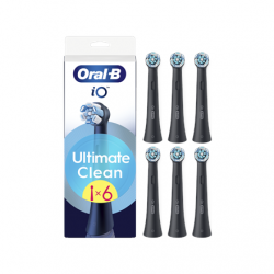 Oral-B Replaceable toothbrush heads | iO UltimateClean | Heads | For adults | Number of brush heads included 6 | Black