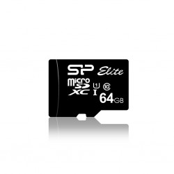 Silicon Power atmitnies kortelė Micro SDXC 64GB Class 10 Elite UHS-1 +Adapteris