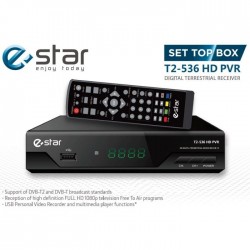 DVB-T imtuvas eStar DVBT2 536 HD Juodas