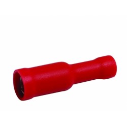 Cilindrinis Ø4mm lizdas 0.5-1.5mm² laidui/ FRV 1-156 raudonas